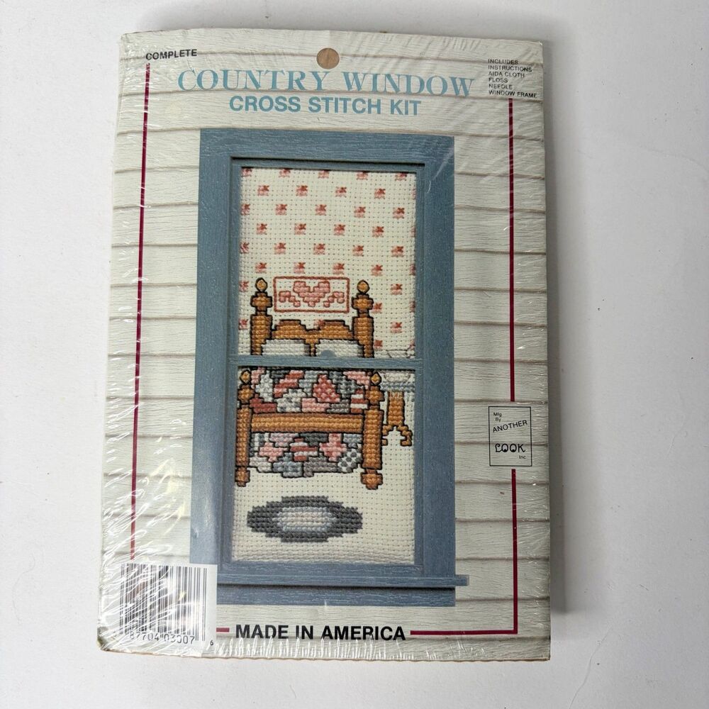 Another Look Country Window Cross Stitch Kit Small Cottagecore Grandma Cottage